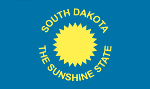 South Dakota's original 1909 state flag